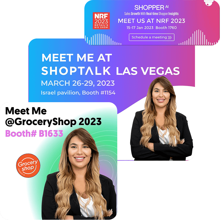 מפגשים בתערוכות קמעונאות: NRF, ShopTalk, GroceryShop עם דוכן ישראלי. הזדמנויות נטוורקינג.